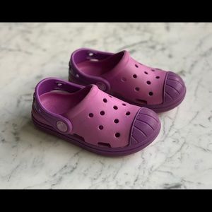 Size 8 Toddler Girl Crocs Purple/Lilac
